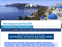 Tablet Screenshot of greekfestnola.com